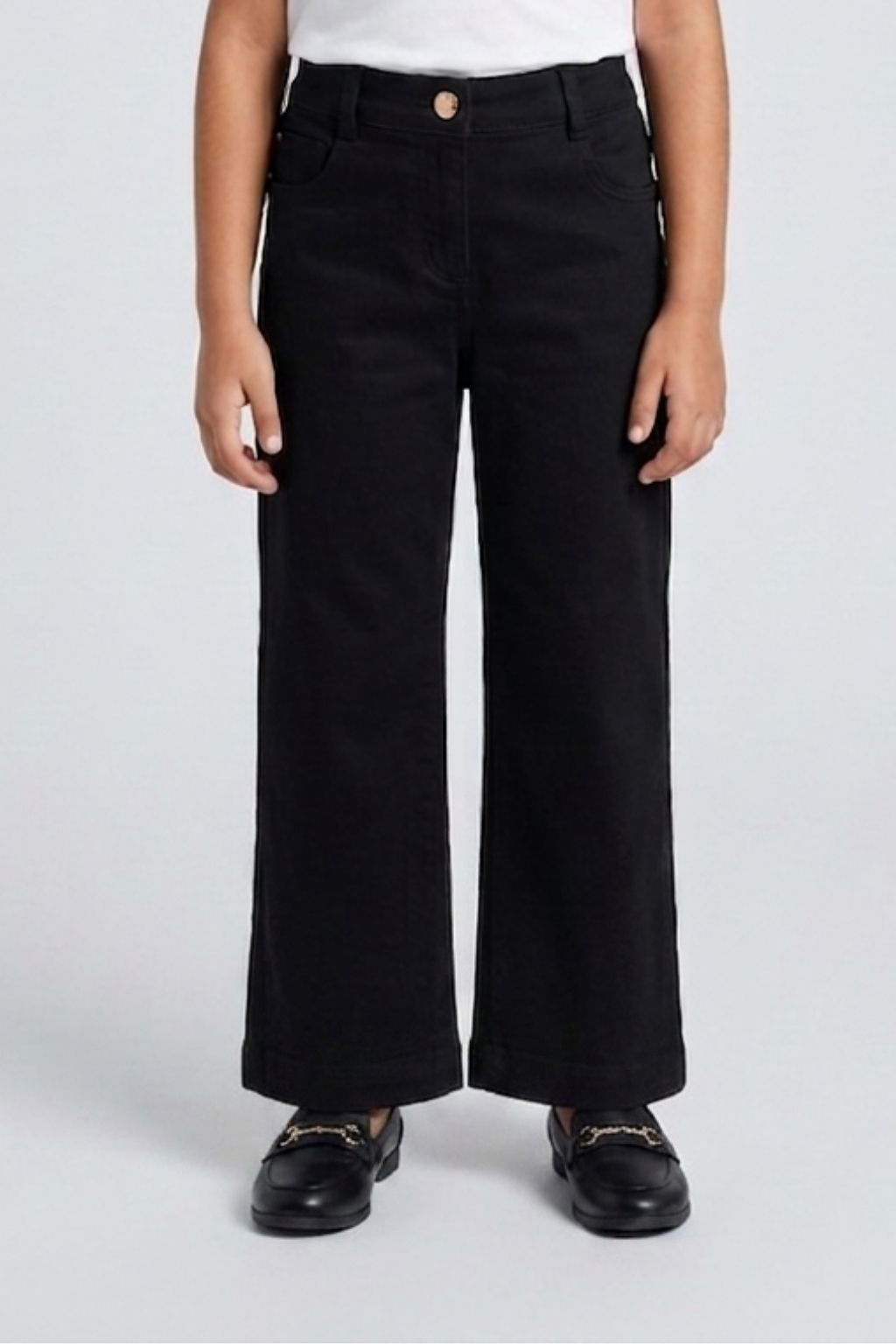 Black Straight Fit Pants P1453