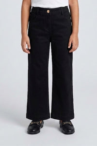 Black Straight Fit Pants P1453