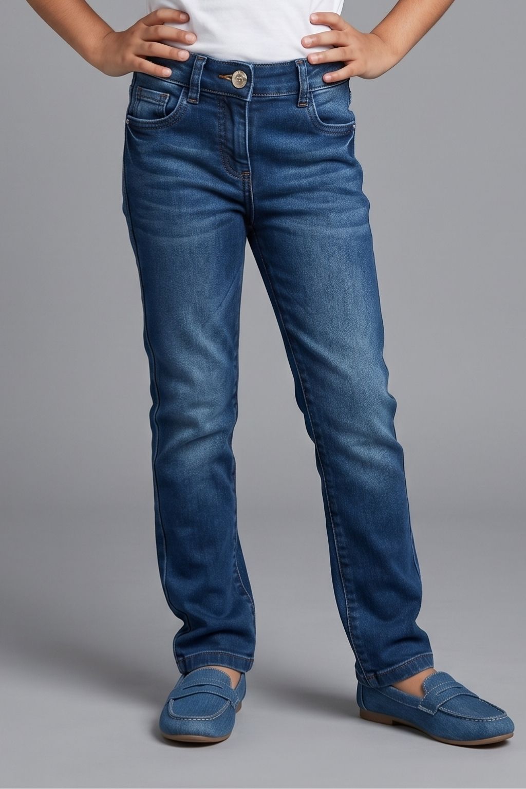 Dark Wash Slim Fit Jeans P1458