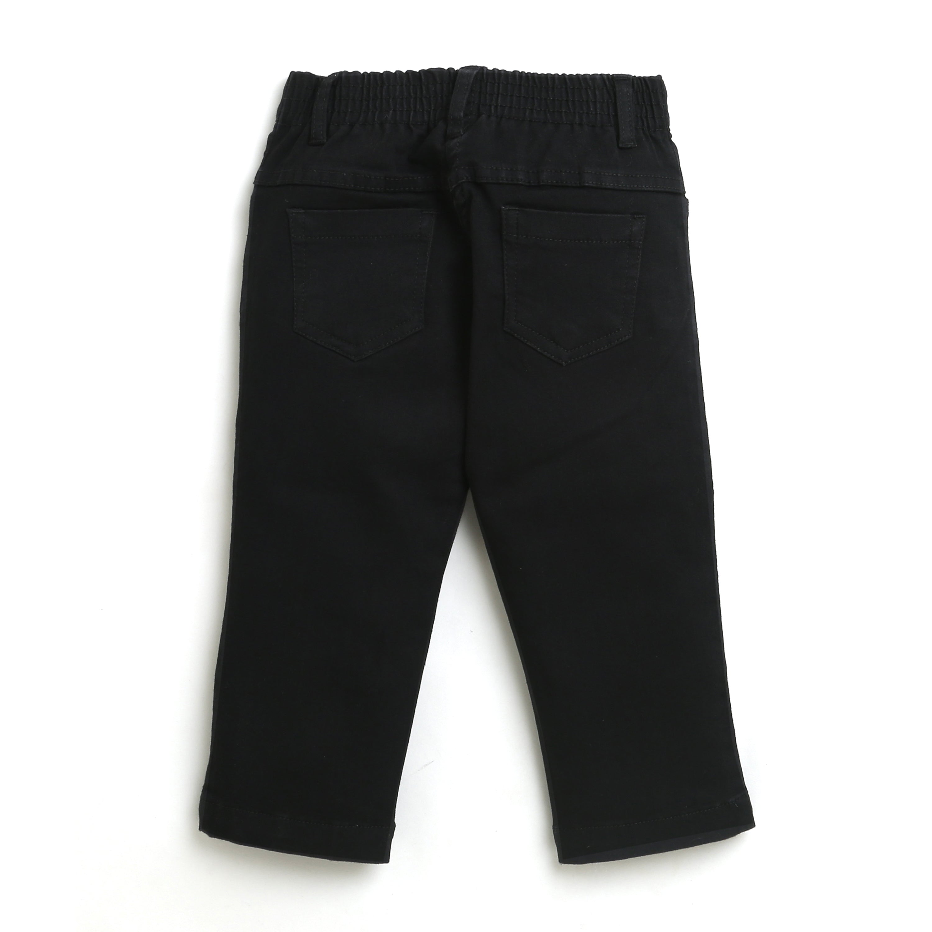 Girls Black Casual Pocket Pants
