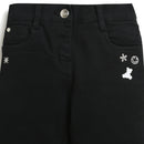 Girls Black Casual Pocket Pants