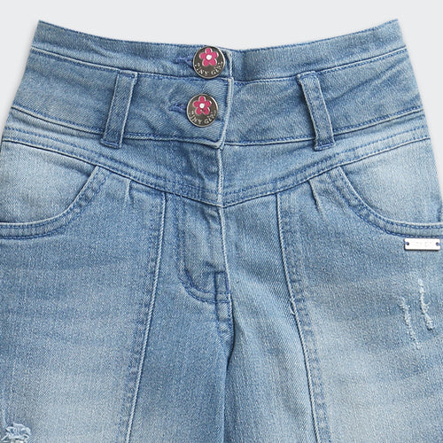 Light Blue Wide Leg Denim Jeans P1498