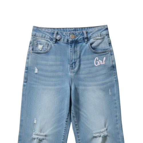Light Blue Wide-Leg Denim Jeans P1515