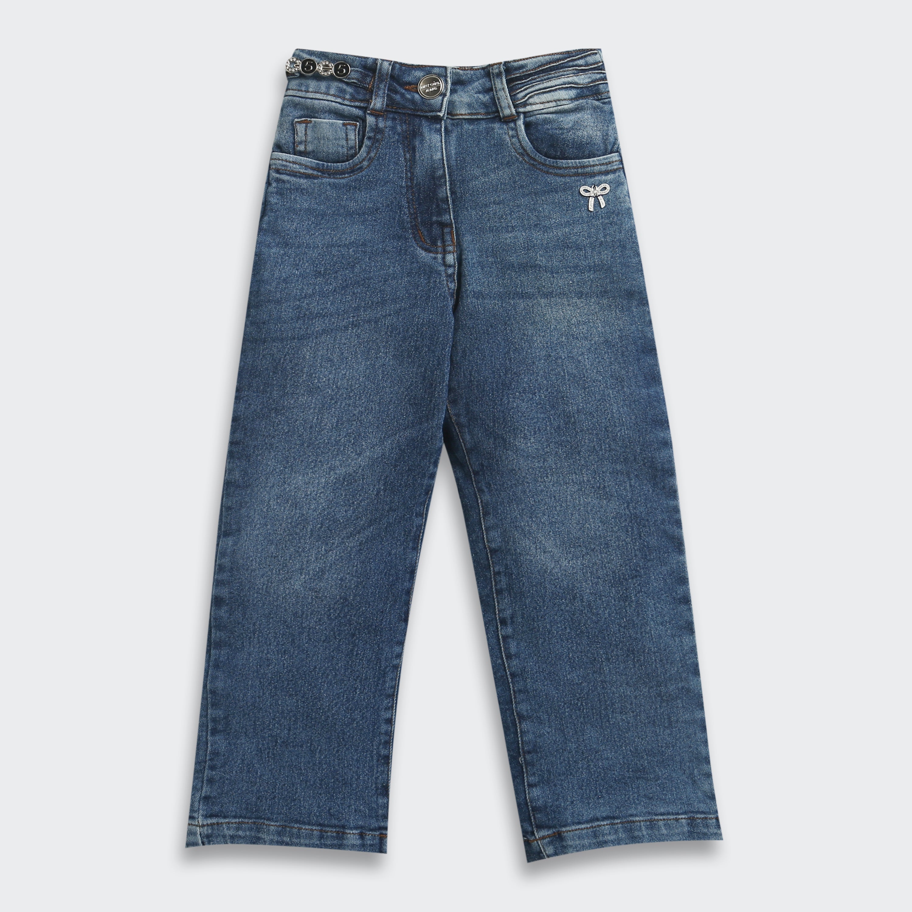 Dark Blue Straight Fit Denim Jeans P1526