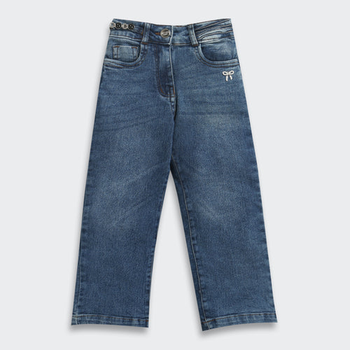 Dark Blue Straight Fit Denim Jeans P1526