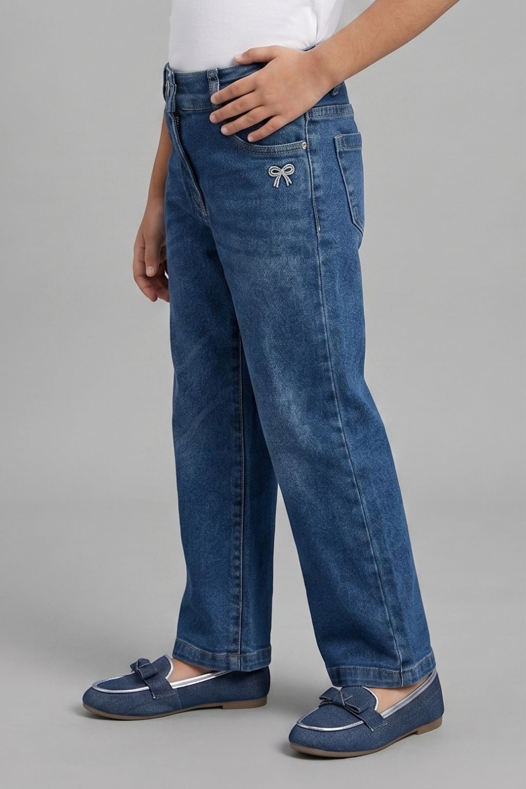 Dark Blue Straight Fit Denim Jeans P1526
