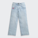 Light Blue Wide Leg Denim Jeans P1528