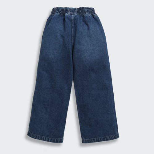 Dark Blue Ripped Relaxed Fit Jeans P1533