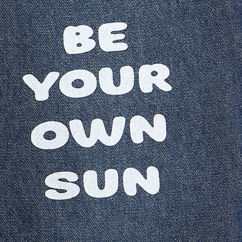 Dark Blue Graphic Patch Denim Jeans P1534