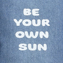 Girls Light Blue Printed Street Style Jeans