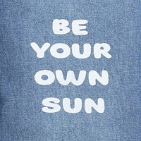 Girls Light Blue Printed Street Style Jeans