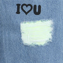 Tiny Girl Light Blue Fun Days Graphic Denim Pants