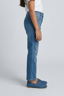 Classic Light Blue Straight-Leg Denim Jeans P1546