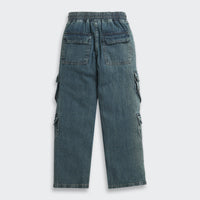 Girls Cargo Denim Jogger Jeans