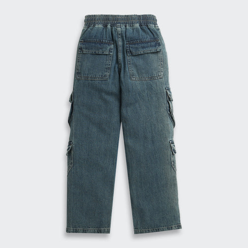 Cargo Denim Jeans P1594
