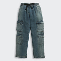 Girls Cargo Denim Jogger Jeans
