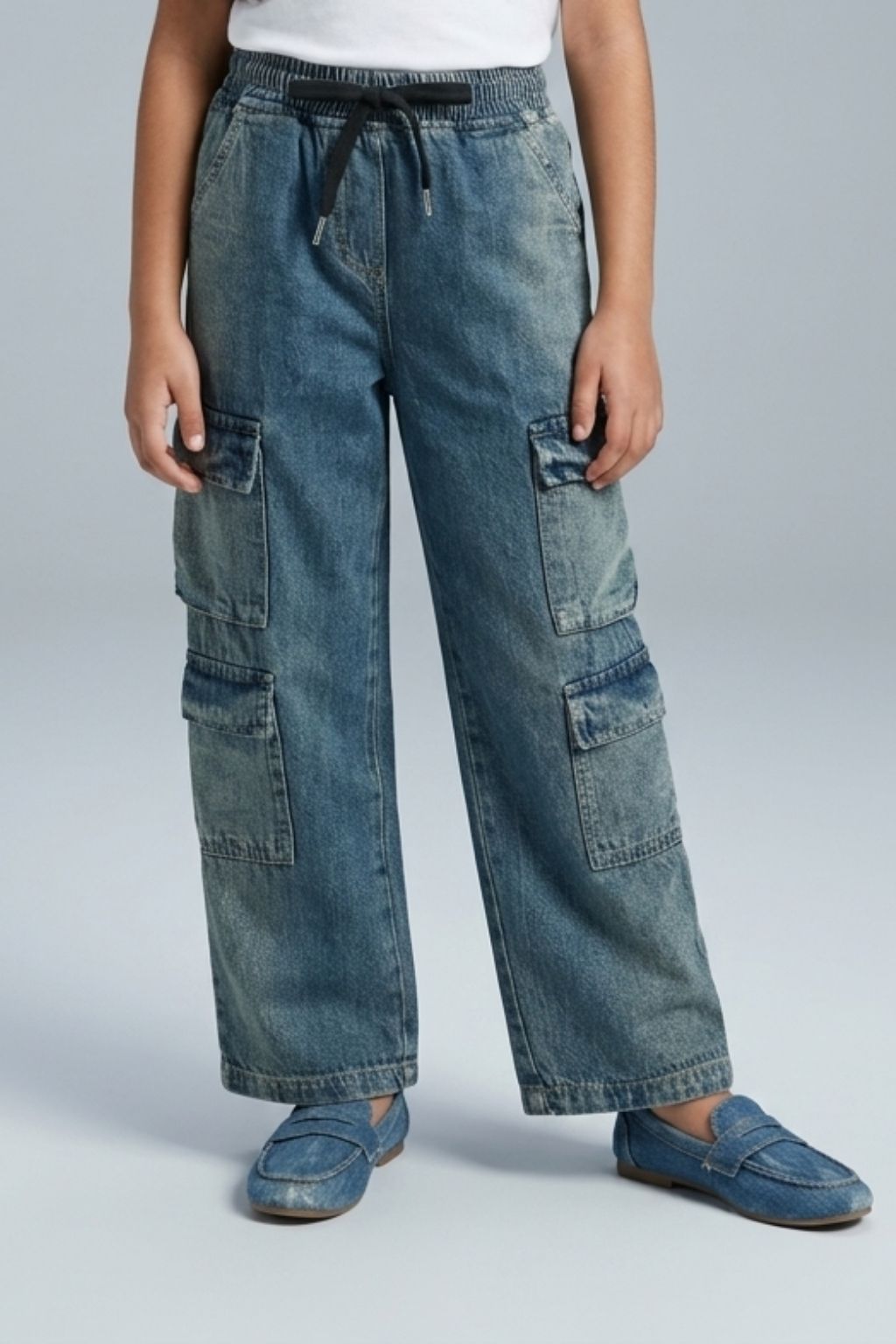 Cargo Denim Jeans P1594