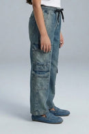 Cargo Denim Jeans P1594