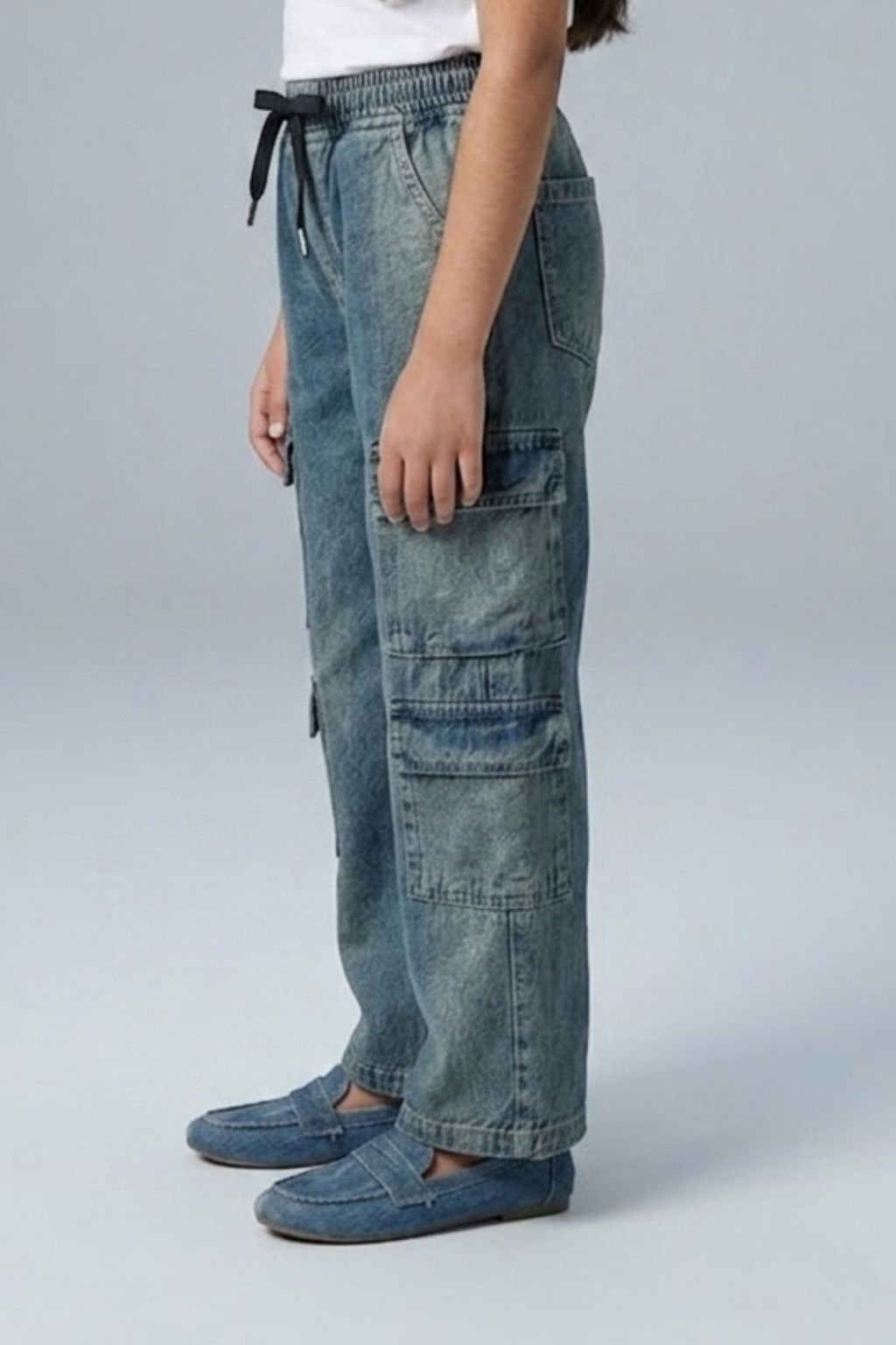 Cargo Denim Jeans P1594