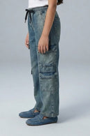 Cargo Denim Jeans P1594
