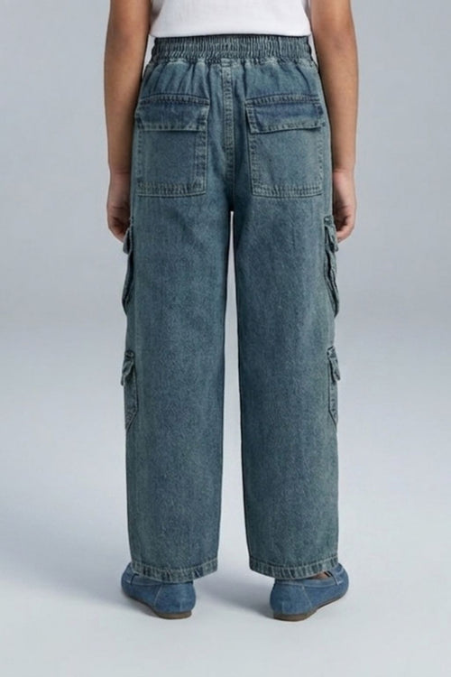 Cargo Denim Jeans P1594