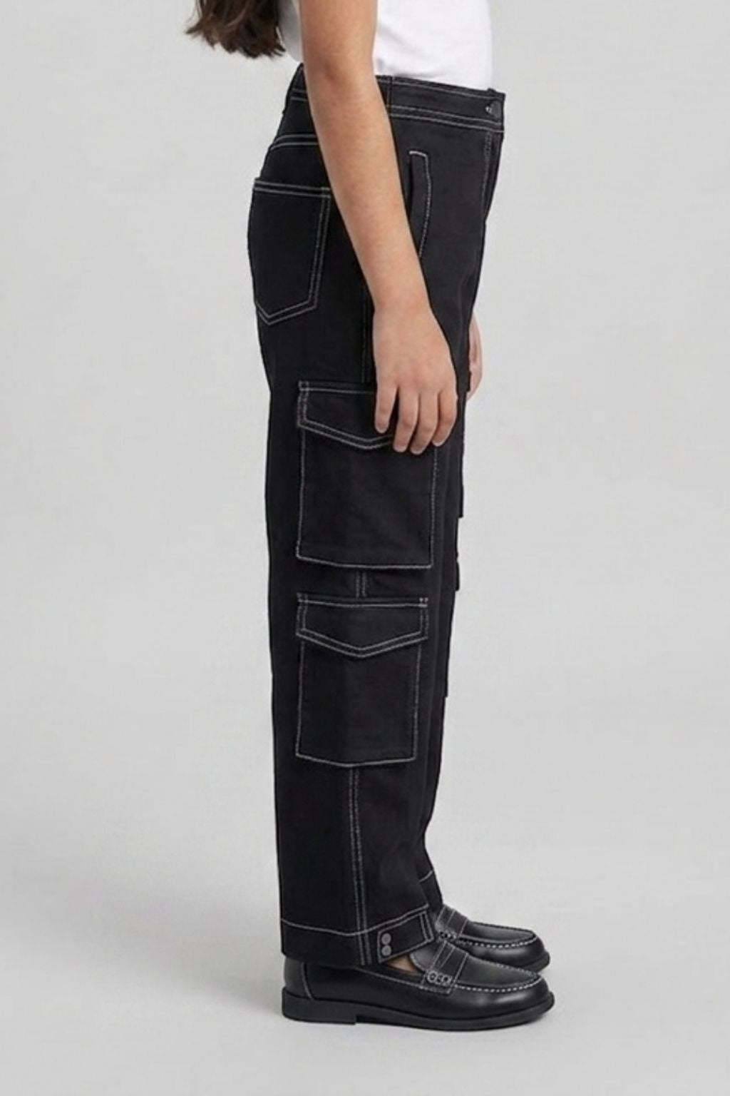 Black Straight Fit Jeans P1597