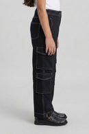 Black Straight Fit Jeans P1597