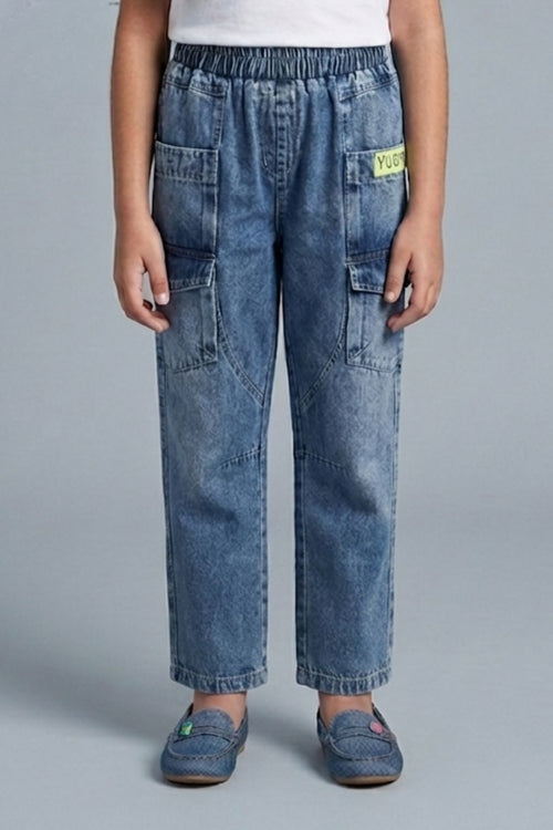 Cargo Jeans with side pockets P1606