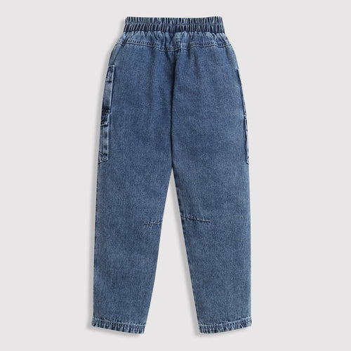 Cargo Jeans with side pockets P1606