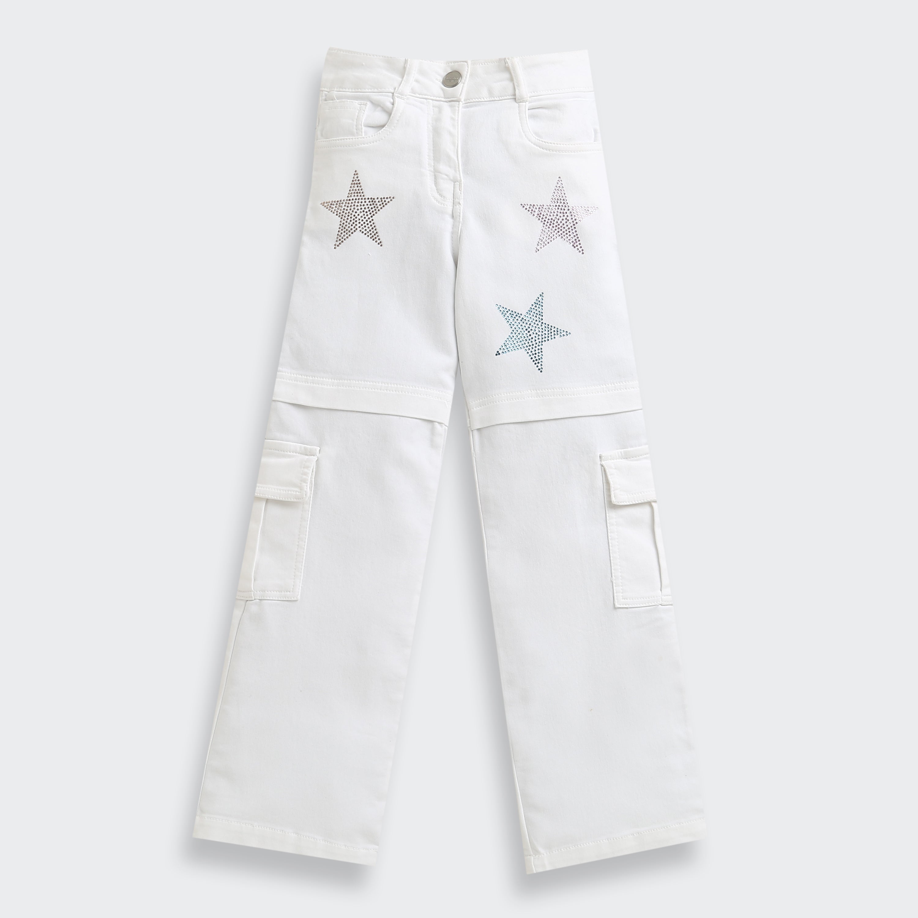Off White Star Studded Cargo Pants P1616