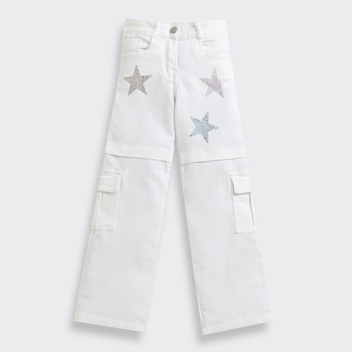 Off White Star Studded Cargo Pants P1616