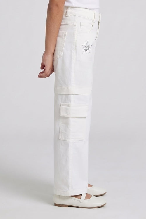Off White Star Studded Cargo Pants P1616