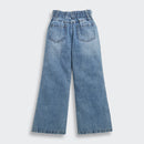 Blue High-Rise Wide Leg Denim Jeans P1631