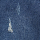 Tiny Girl Denim Woven Distressed Wide Legged Jeans - Blue