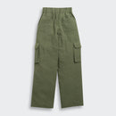 Olive Grove Textured Cargo Pants P1649