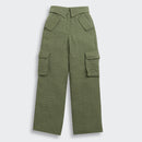 Olive Grove Textured Cargo Pants P1649