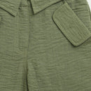 Olive Grove Textured Cargo Pants P1649