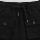 Black Cargo Wide-Leg Pants P1650