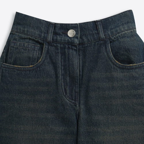Khaki Denim Straight Fit Jeans P1665