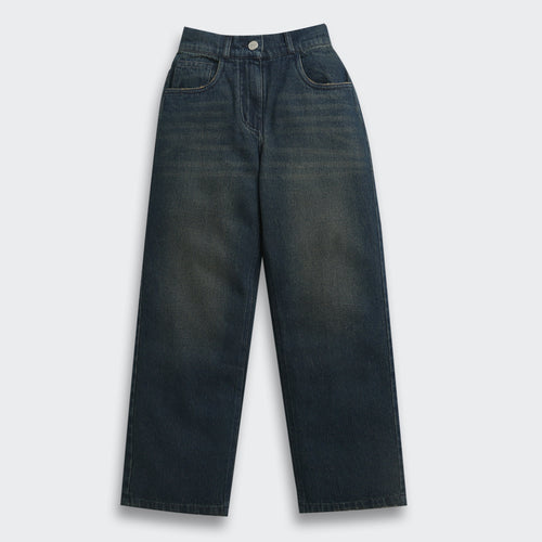 Khaki Denim Straight Fit Jeans P1665