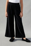 Black Wide-Leg Comfort Pants P1667