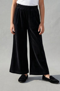 Black Wide-Leg Comfort Pants P1667