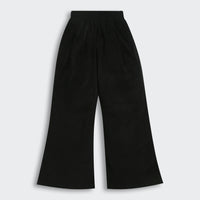 Tiny Girl Black Velvet Wide-Leg Trousers