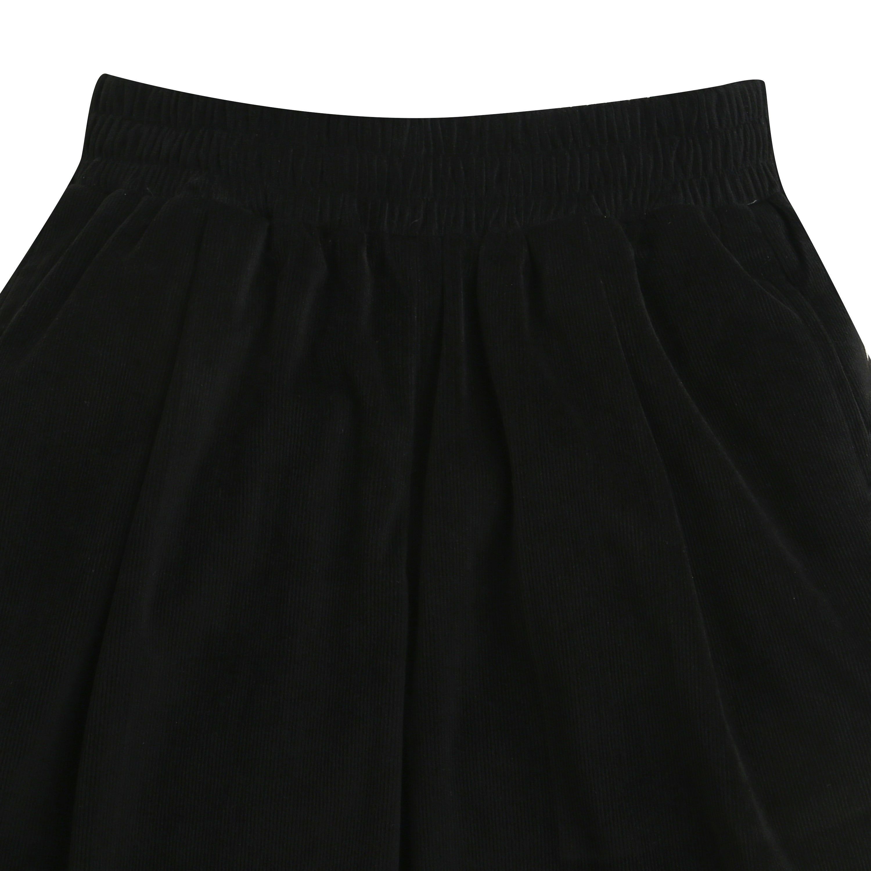Tiny Girl Black Velvet Wide-Leg Trousers