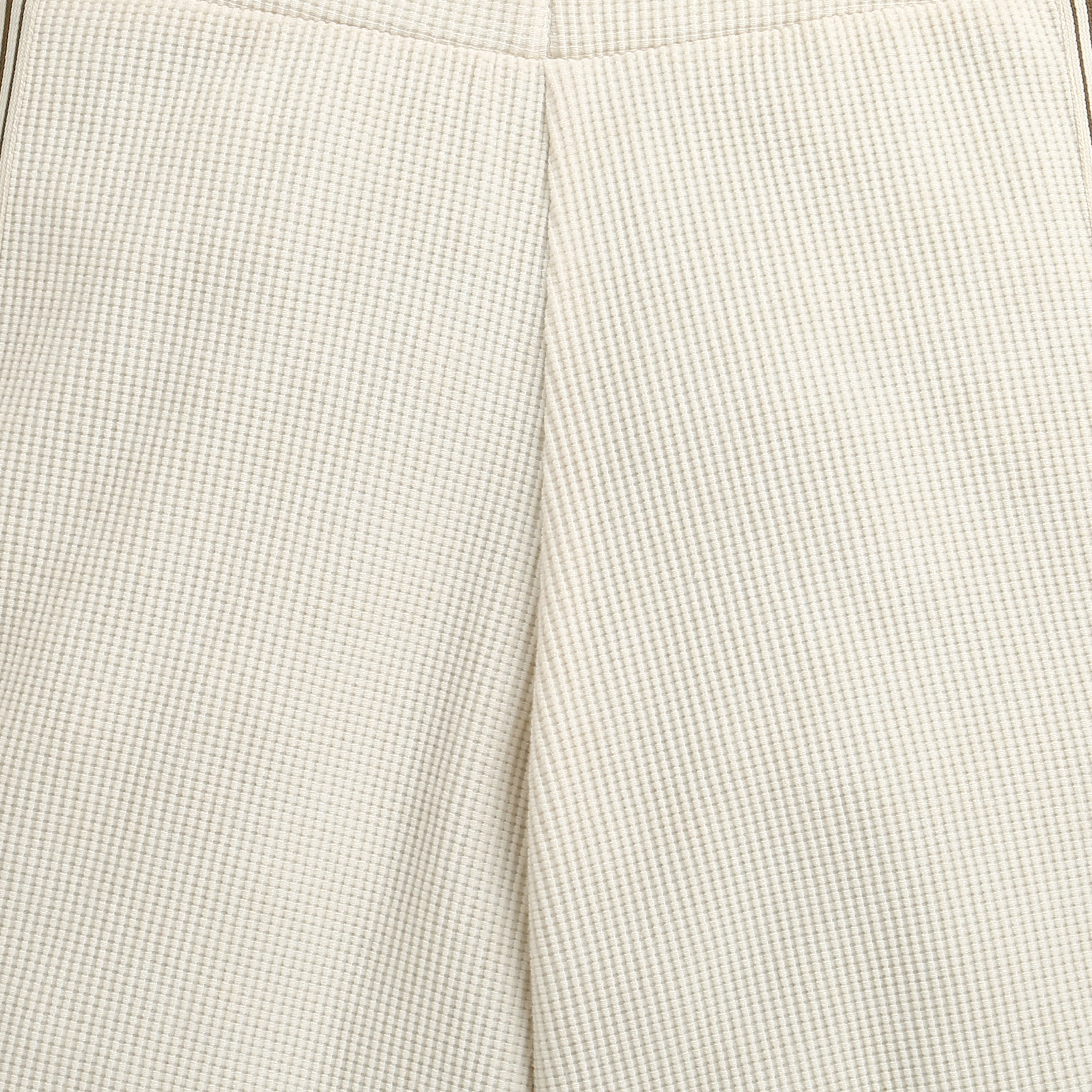 Tiny Girl Off-White Textured Wide-Leg Pants for Girls