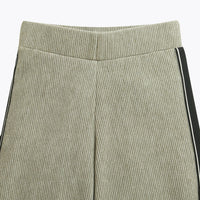 Tiny Girl Sage Green Textured Wide-Leg Pants