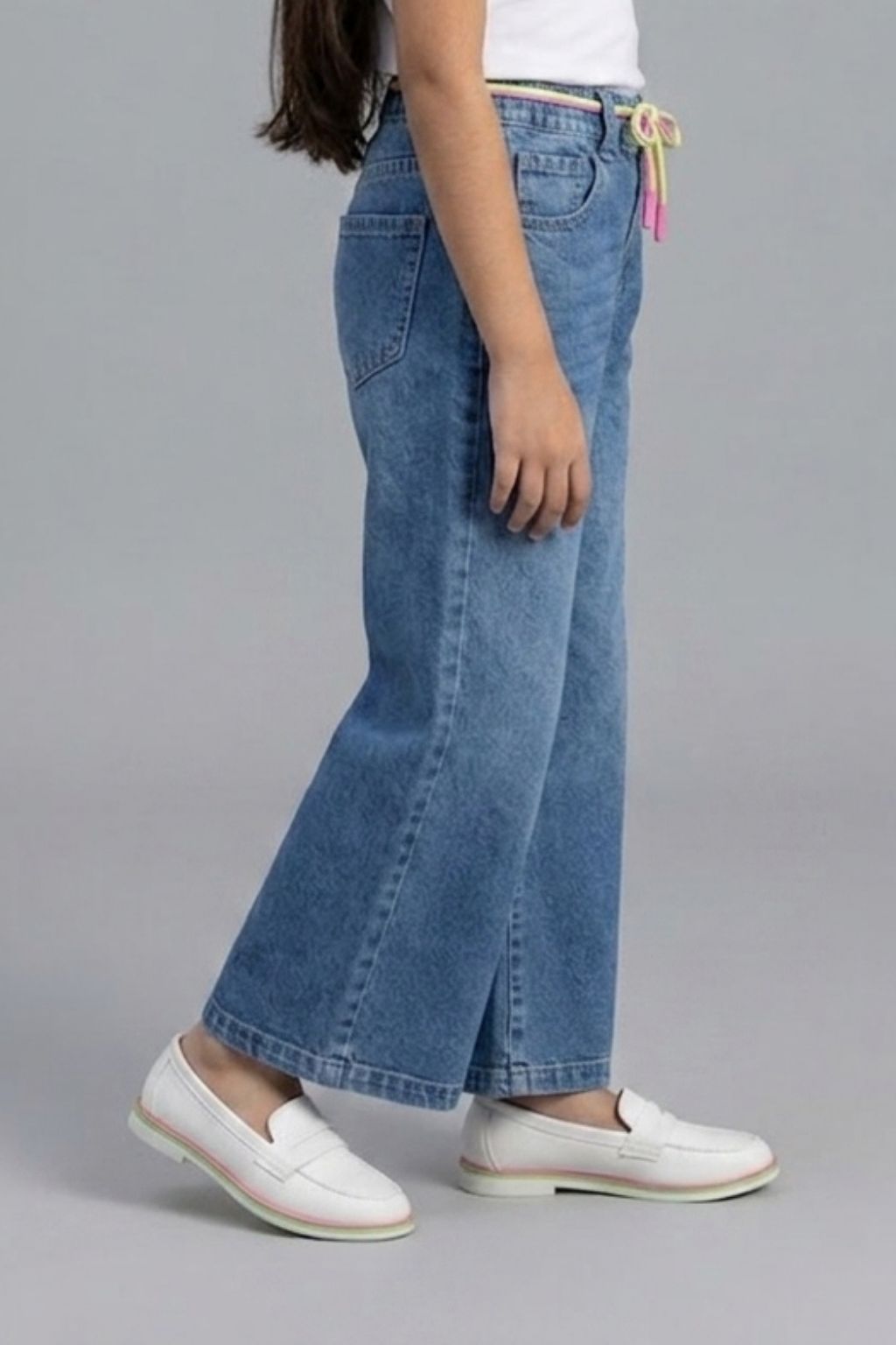 Light Blue Wide Leg Jeans P1674