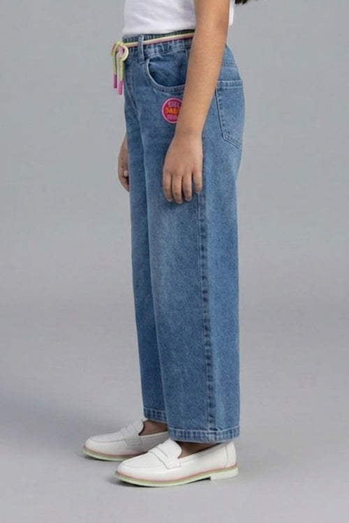 Light Blue Wide Leg Jeans P1674