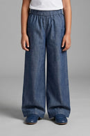 Dark Blue Wide-Leg Pants P1675