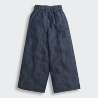 Dark Blue Wide-Leg Pants P1675